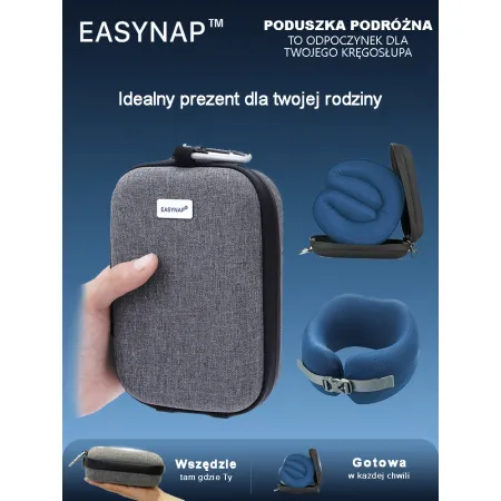 Poduszka podróżna Easy NAP niebieska L